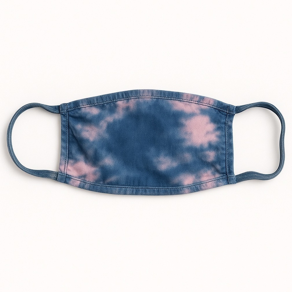 Indigo Shibori Tie Dye Reusable Cloth Face Mask